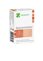 Бронхаламин, 155 мг, таблетки, покрытые кишечнорастворимой оболочкой, 40 шт. фото