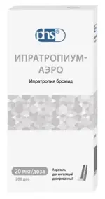 Ипратропиум-аэро, 20 мкг/доза, аэрозоль для ингаляций дозированный, 1 шт, 200 доз фото