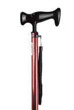 Трость металлическая телескопическая с ортопедической рукояткой AMCT23 RD, 1 шт, красного цвета фото 3