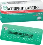 Аспирин Кардио, 100 мг, таблетки, покрытые кишечнорастворимой оболочкой, 28 шт. фото