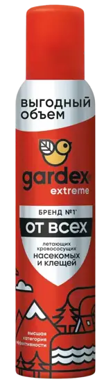 Gardex Extreme от всех летающих кровососущих насекомых и клещей, аэрозоль, 200 мл, 1 шт. фото 