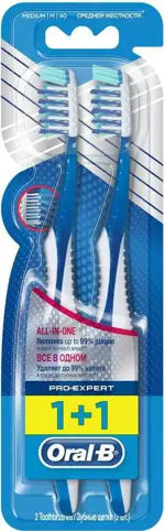 Oral-B ProExpert Зубная щетка 1+1, щетка зубная, 2 шт, средней жесткости фото