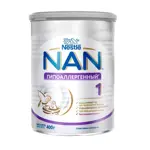 NAN 1 Optipro Гипоаллергенный, смесь молочная сухая, 400 г, 1 шт, для детей с рождения, с пробиотиками фото
