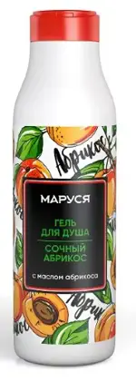 Маруся гель для душа, гель, 400 мл, 1 шт, абрикос фото