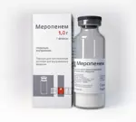 Меропенем, 1 г, порошок для приготовления раствора для внутривенного введения, 1 шт. фото 