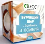 Oleos шар бурлящий для ванн, 110 г, 1 шт, пломбир фото