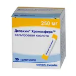 Депакин Хроносфера, 250 мг, гранулы пролонгированного действия, 30 шт. фото