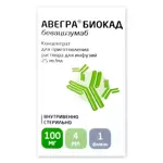 Авегра БИОКАД, 25 мг/мл, концентрат для приготовления раствора для инфузий, 4 мл, 1 шт. фото 