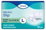 Tena ProSkin Slip Super Подгузники для взрослых дышащие, Large L (3), 30 шт, 96-144 см фото