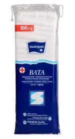 Matopat Вата Зиг- Заг хлопковая, вата нестерильная, 100 г, 1 шт. фото 