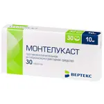 Монтелукаст-Вертекс, 10 мг, таблетки, покрытые пленочной оболочкой, 30 шт. фото