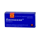 Бисогамма, 10 мг, таблетки, покрытые пленочной оболочкой, 30 шт. фото