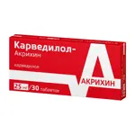 Карведилол-Акрихин, 25 мг, таблетки, 30 шт. фото 4