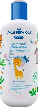 Лапочка крем-гель для купания, крем-гель, 400 мл, 1 шт. Лапочка крем-гель для купания, крем-гель, 400 мл, 1 шт. фото 1