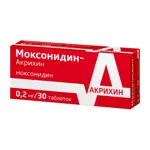 Моксонидин-Акрихин, 0.2 мг, таблетки, покрытые пленочной оболочкой, 30 шт. Моксонидин-Акрихин, 0.2 мг, таблетки, покрытые пленочной оболочкой, 30 шт. фото 4