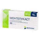 Монтелукаст-Вертекс, 10 мг, таблетки, покрытые пленочной оболочкой, 30 шт. фото