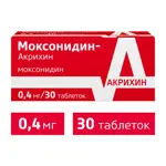 Моксонидин-Акрихин, 0.4 мг, таблетки, покрытые пленочной оболочкой, 30 шт. Моксонидин-Акрихин, 0.4 мг, таблетки, покрытые пленочной оболочкой, 30 шт. фото 2