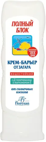 Floresan крем-барьер полный блок от загара, крем, 125 мл, 1 шт, Ф-101 фото