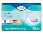 Tena Pants Normal Подгузники-трусы для взрослых, Small S (1), 15 шт, 65-85 см Tena Pants Normal Подгузники-трусы для взрослых, Small S (1), 15 шт, 65-85 см фото 1
