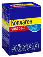 Коллаген Ультра + С, порошок, 8 г, 7 шт, без вкуса фото 