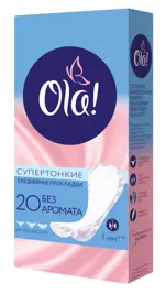 Ola! Light стринг-мультиформ прокладки ежедневные, прокладки гигиенические, 20 шт, супертонкие фото