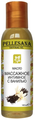 PELLESANA  масло массажное интимное, масло косметическое, 100 мл, 1 шт, ваниль фото