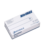 Archdale Nitrimax Перчатки смотровые нитриловые нестерильные неопудренные текстурированные, M, перчатки неопудренные, пара, 50 шт, белые фото