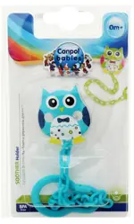 Canpol Клипса-держатель для пустышек Сова, 1 шт, цвет в ассортименте, арт. 10/876 фото