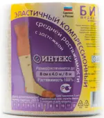 Интекс Бинт эластичный компрессионный, 8 см х 4 м, 1 шт, средней растяжимости фото