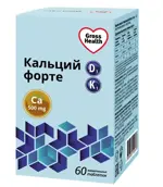 Gross Health Кальций Форте Д3+К1, таблетки жевательне, 60 шт, малина фото