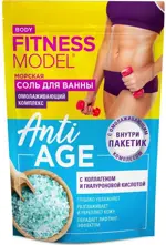 Fito косметик fitness model body набор Anti-age омолаживающий комплекс 30 гр + соль, соль для ванн, 500 г, 1 шт. фото