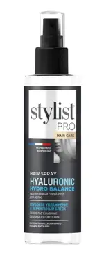 Stylist pro Спрей-уход для волос гиалуроновый Глубокое увлажнение и зеркальный блеск, спрей, 190 мл, 1 шт. фото